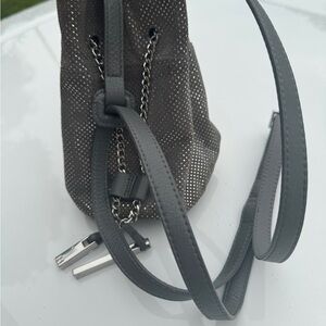 Gray Leather Chain Strap Bag Halston Heritage